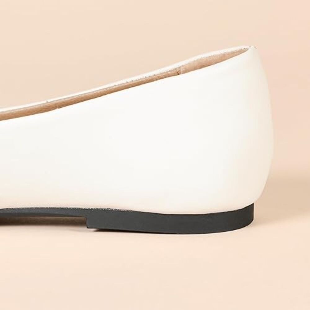 Pointed Toe Bow Ballet Flats, 9.5, SL4-167S003 - Picture 3 of 4